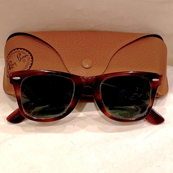 B&L Ray-Ban wayfarer vintage polarized men women unisex sunglasses 🕶️ with case
